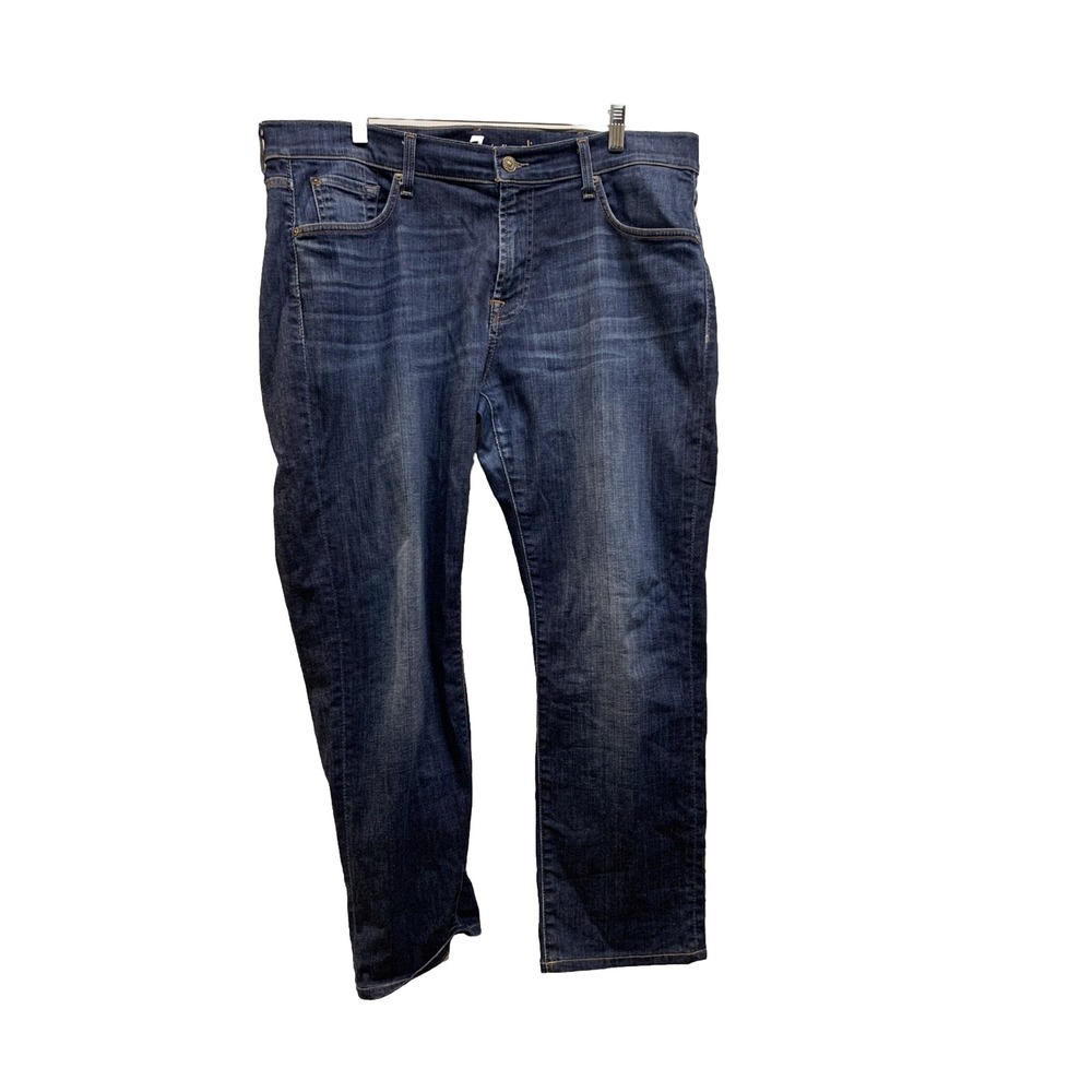 7 For All Mankind Slimmy Mens Jeans 38 x 27 Blue Stretch